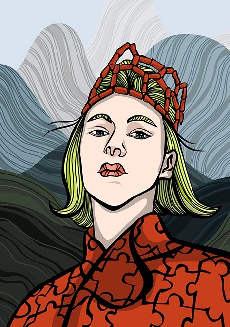 国内插画师 的作品风格摩登复古