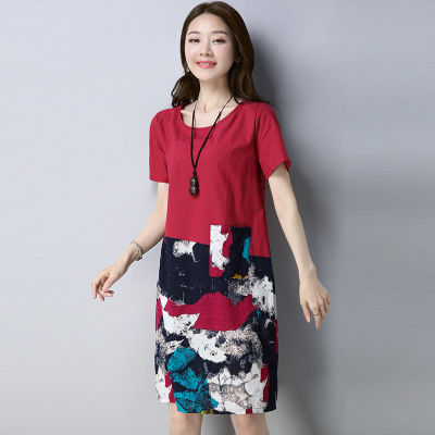 70后女人要打扮的嫩一点,时尚又清凉的棉麻裙,连背影都美翻了