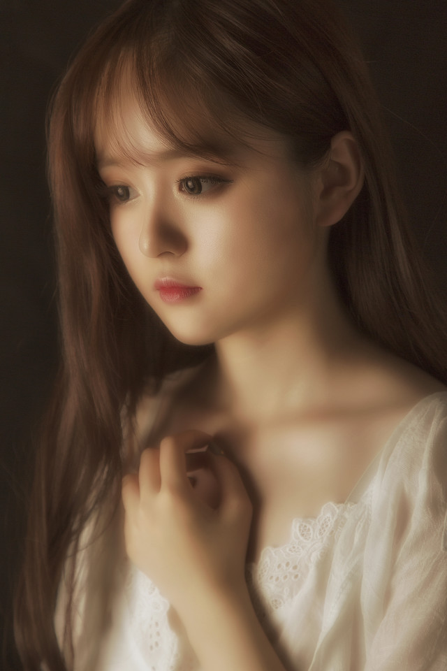 可爱娃娃脸清纯女生蕾丝长裙气质惊艳写真集 67676767 @微