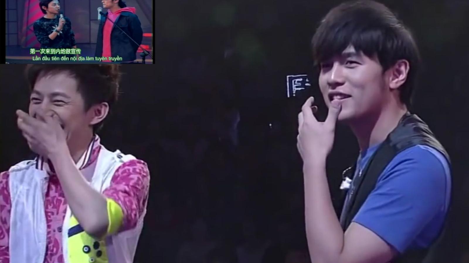 何炅跟周杰伦一起回顾2001年青涩杰伦初次内地首秀真是才华横溢啊