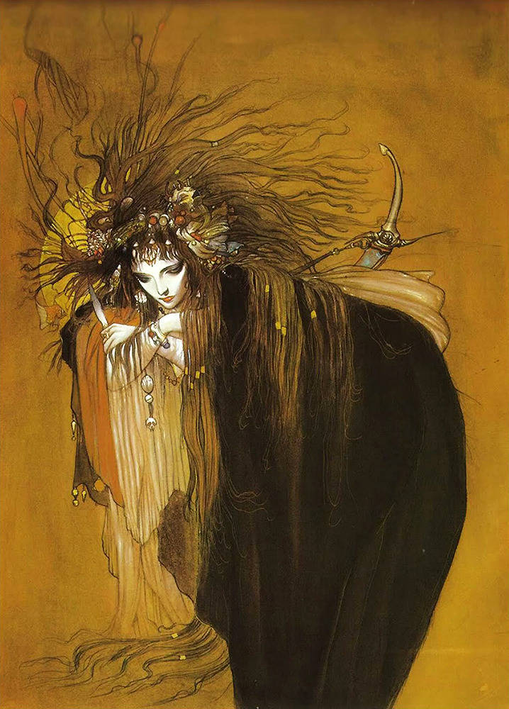 By 天野喜孝 Yoshitaka Amano 原画师的风格真的是太酷了