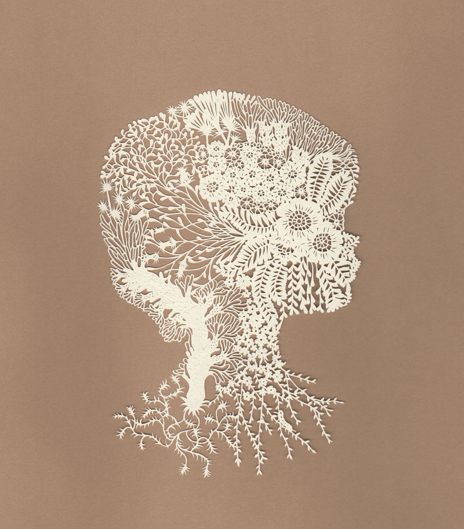 野生动物,植物与肖像剪纸 | 美国旧金山艺术家 kanako abe