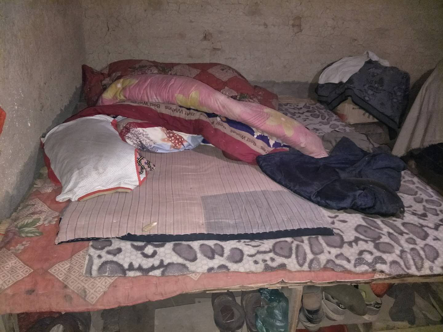 农村一对老夫妻住在3间小土房里进屋一看眼泪都要流下来了