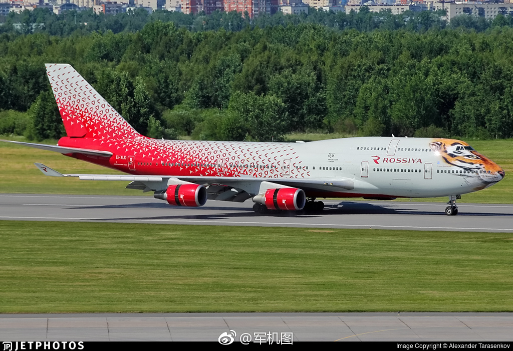 俄罗斯罗西亚航空公司的波音747-446 ei-xld"东北虎"
