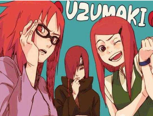 波风一族:就只有水门,鸣人,博人,三个男人,但他们的头发明显能看出来