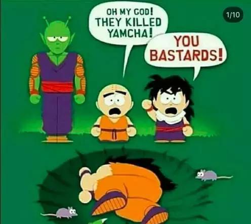 亮瞎了!当童年经典动漫人物乱入七龙珠,最强的是海绵宝宝?