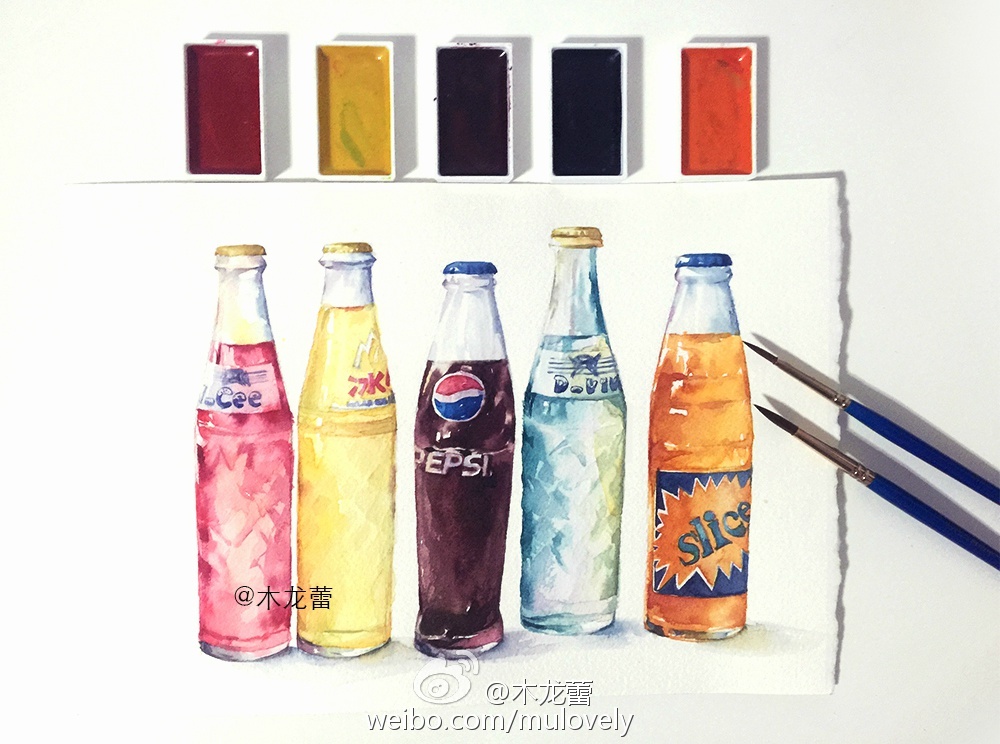 用手绘记录夏天|汽水|球场|记忆_新浪新闻