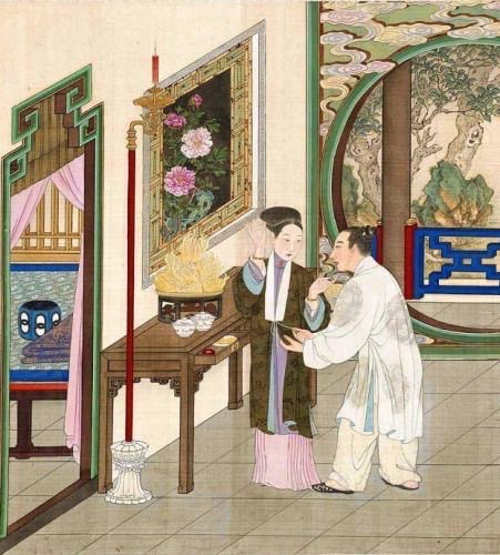 古人闺房之乐·情人生活之趣|图册|发饰|猥琐|乾隆|宫廷_新浪新闻