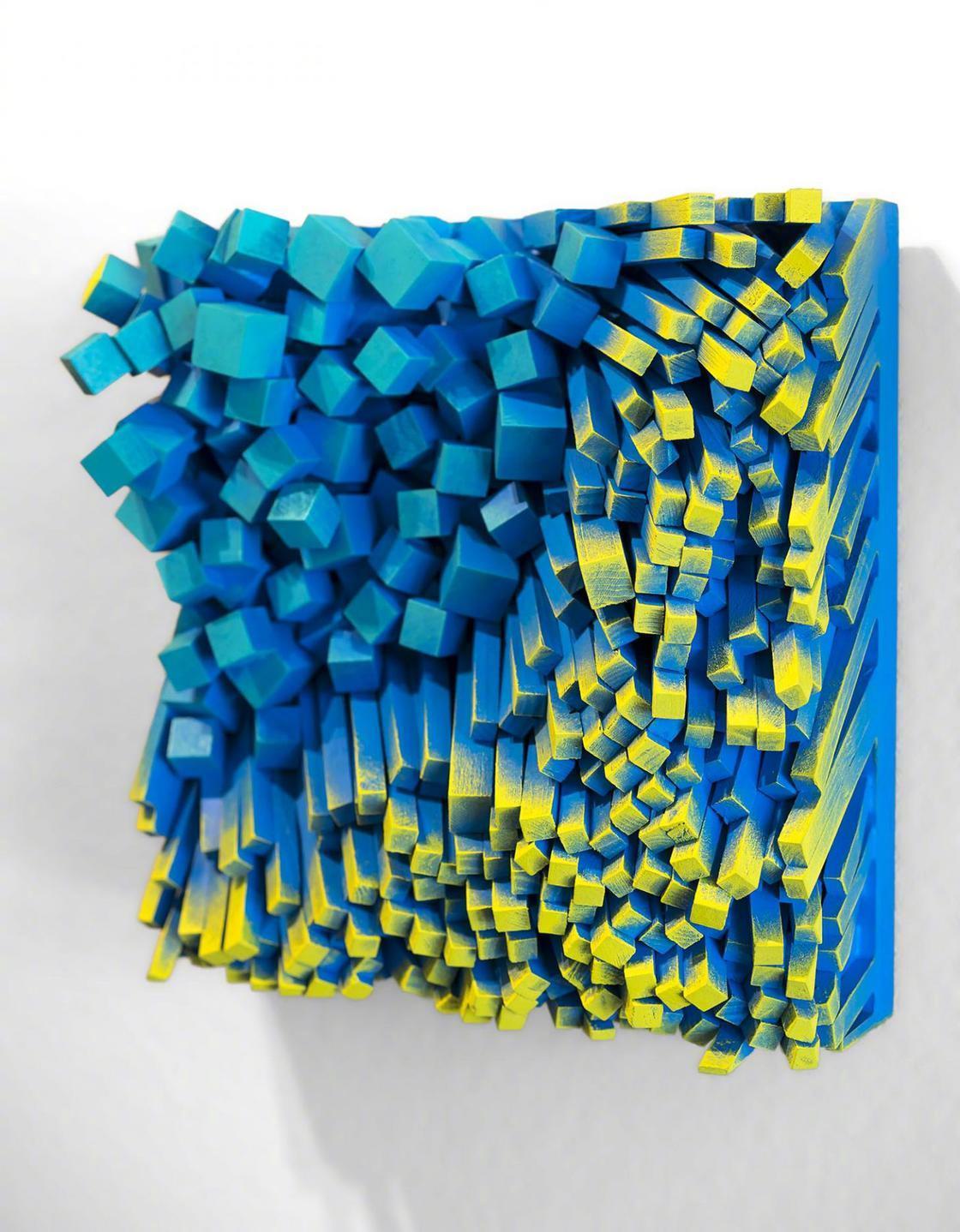 美国艺术家 gil bruvel 充满未来科技感的几何彩色雕塑