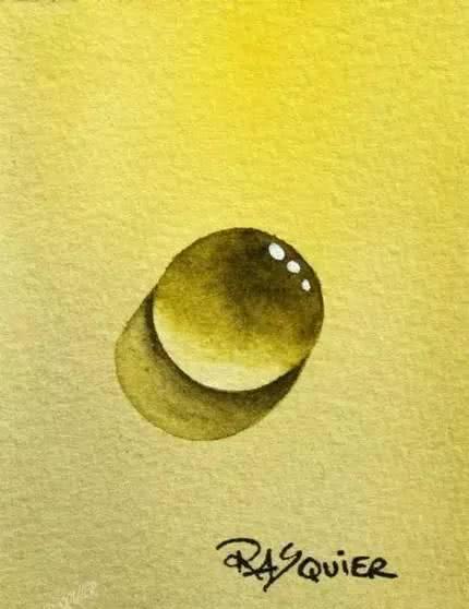 「绘画教程」教你用水彩画个晶莹剔透的小水滴,还挺逼真的哦
