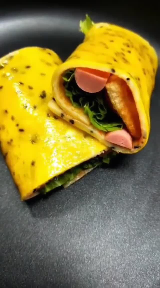 家庭版煎饼果子 干净卫生吃的放心 料下的足吃的就是过瘾!