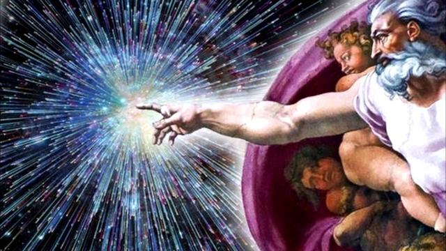 说他自己心中窃喜,因为他的理论是时空有限无界,没有开端,没有创生