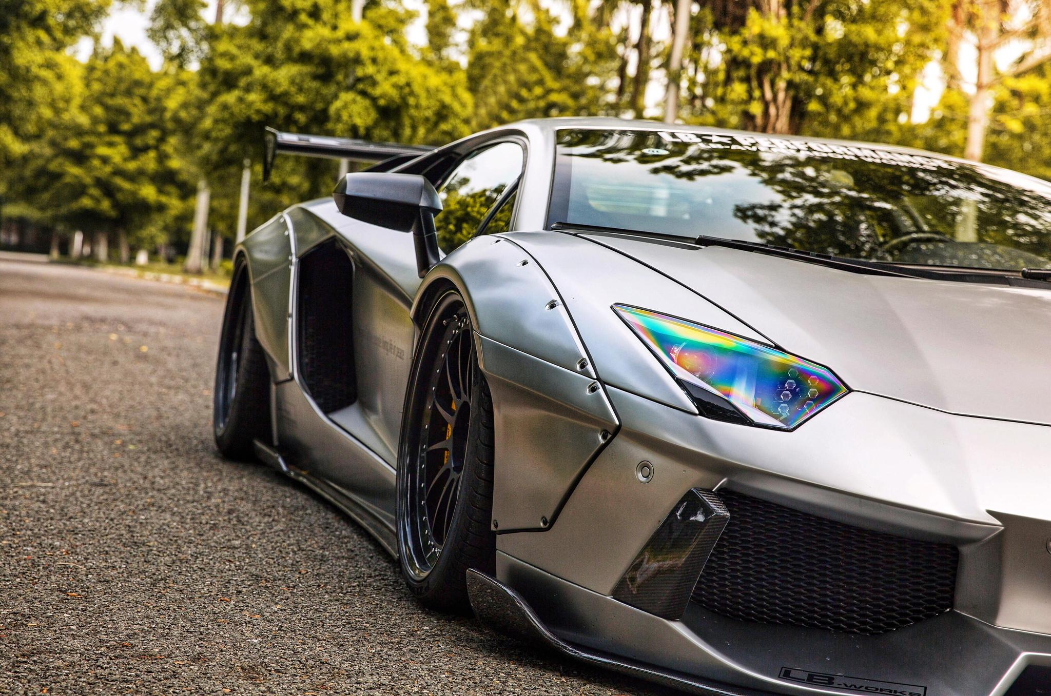 兰博基尼aventador改装lb宽体,简直就是贴地飞行的战斗机!