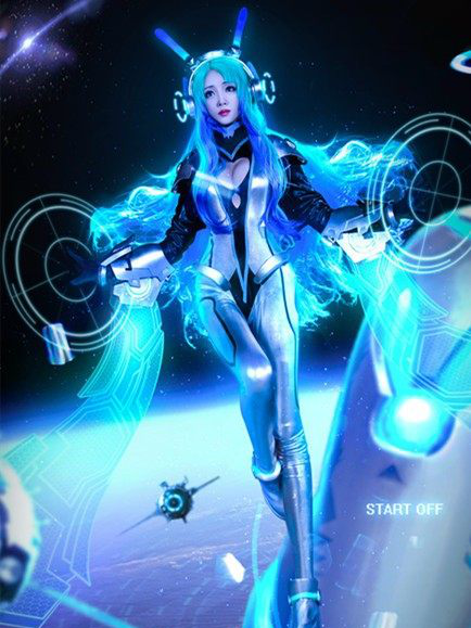 王者荣耀貂蝉逐梦之音皮肤cos,现实见到还是满撼的