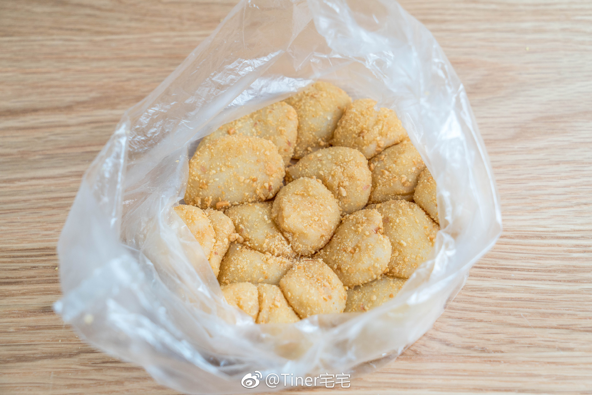 昨天用纯糯米直接做的糍粑米香味特别浓