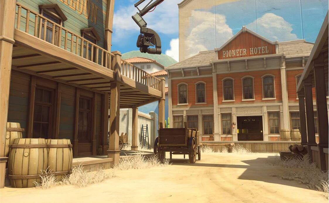 我到底在玩守望先锋还是刺激战场ow好莱坞地图乱入刺激战场