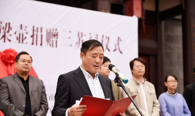 汤建林希望,通过宜兴与眉山的文化交流,让东坡精神通过大家的传承