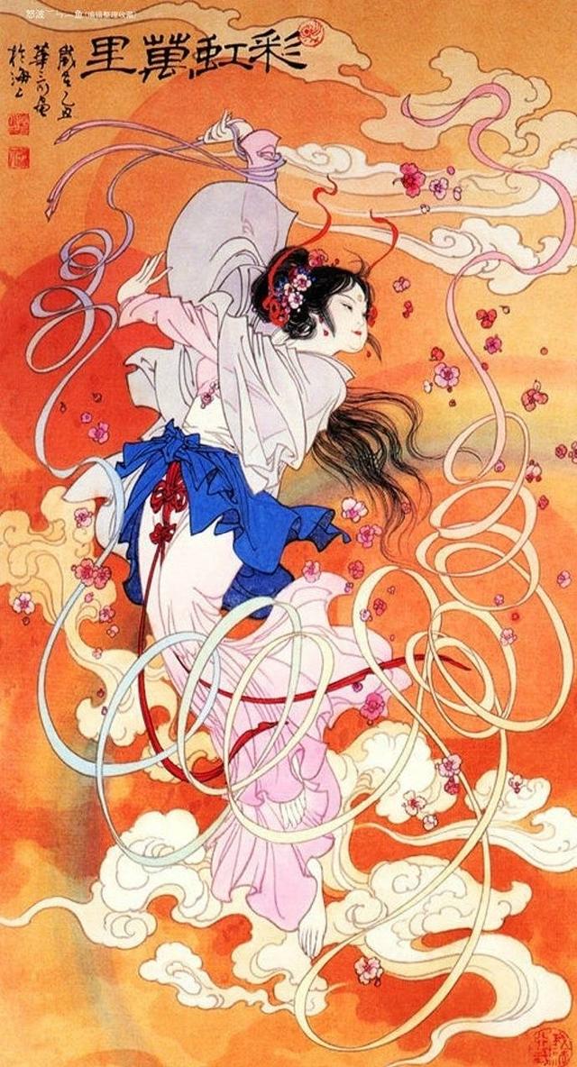中国女子的风韵在哪里这些仙女工笔画告诉你中国艺术之美