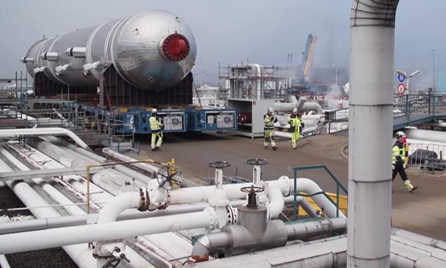 美国托运1393吨的化工反应堆部件,用了18个月,仅运输了48公里