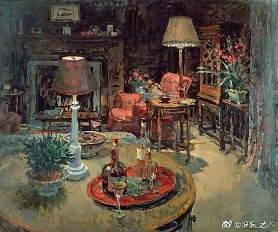 油画家,多以室内场景为主题|油画家|厚重感|场景|主题|作品_新浪新闻