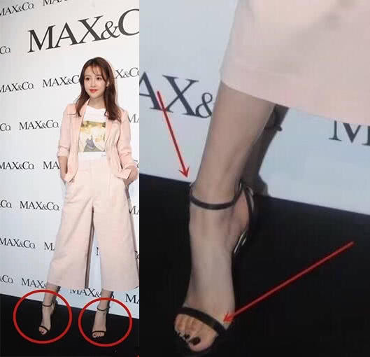 孙怡显白脚上抹粉和脚指头对比太尴尬网友女明星真不容易
