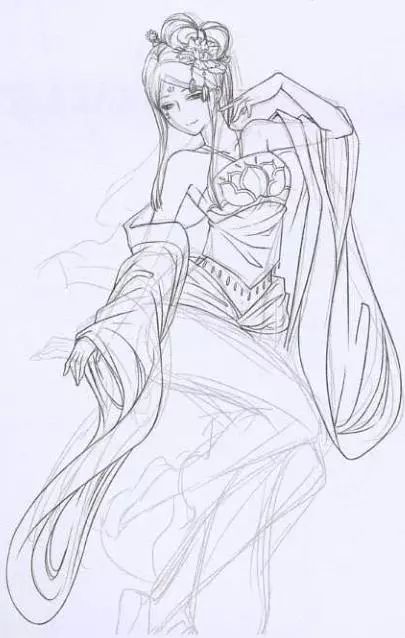 手把手教你画:古风人物绘画教学,孩童与少女篇 - 独角兽手绘画 - 实验