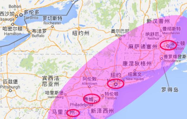 城市群|世界|美国东北部_新浪新闻