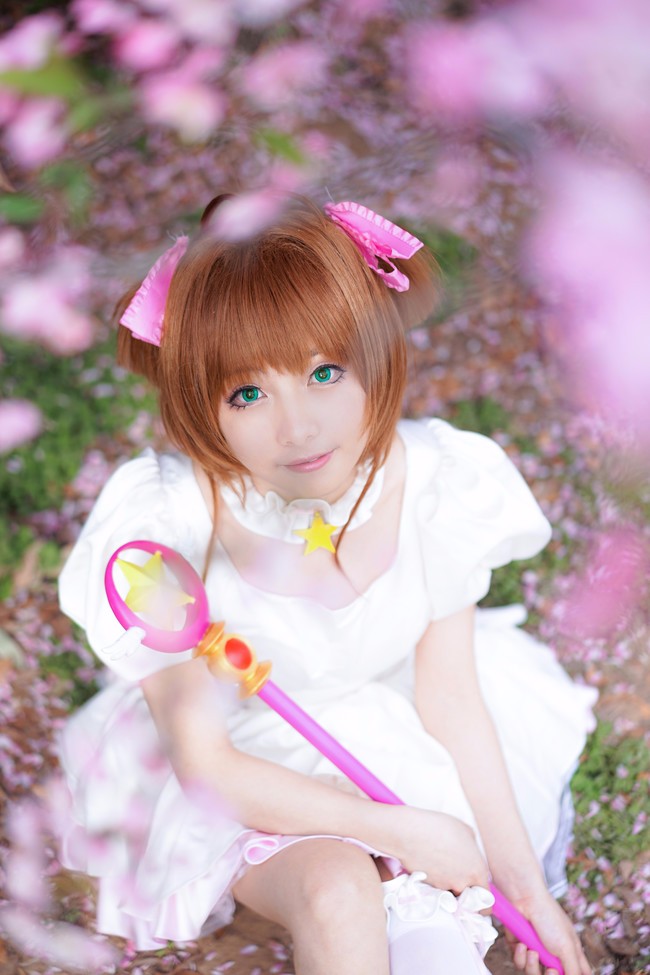 真人cos魔卡少女樱这个小樱有点萌啊