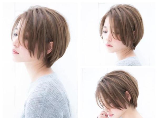 2018流行圆弧短发圆弧短发发尾内收瘦脸减龄利器