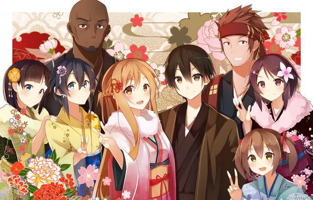 动漫刀剑神域图片不一样的结城明日奈她是位幸福的女主