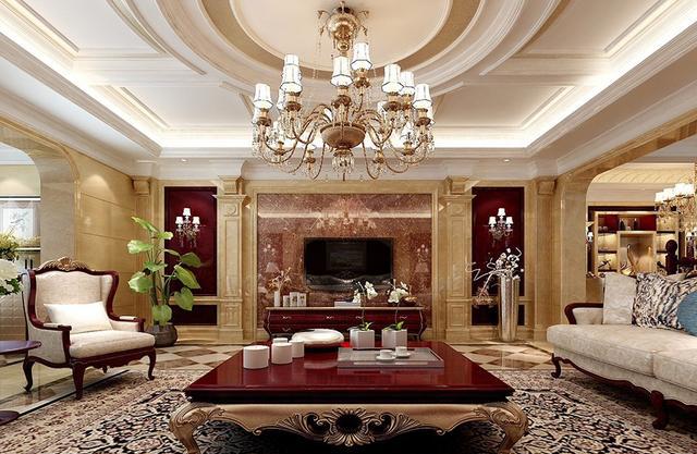 郑州430平欧式风格,金碧辉煌堪称皇宫装饰