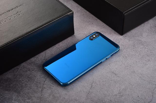 亮蓝色4s风格定制版iphone x来袭, 再别说一张贴纸的事了!