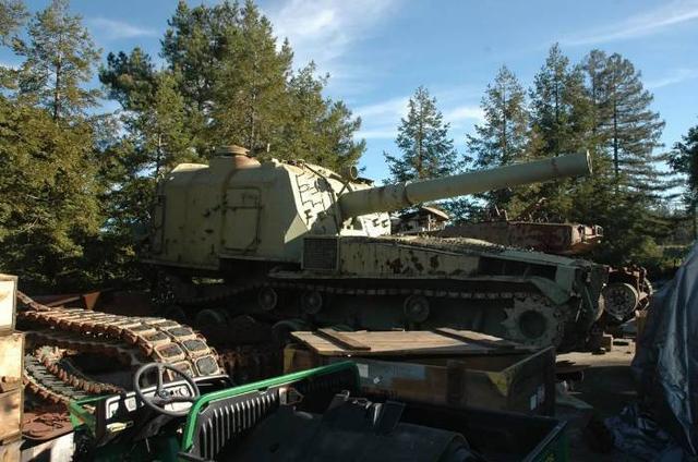 头重脚轻,美国m55自行榴弹炮,给人错觉,随时都会翻车