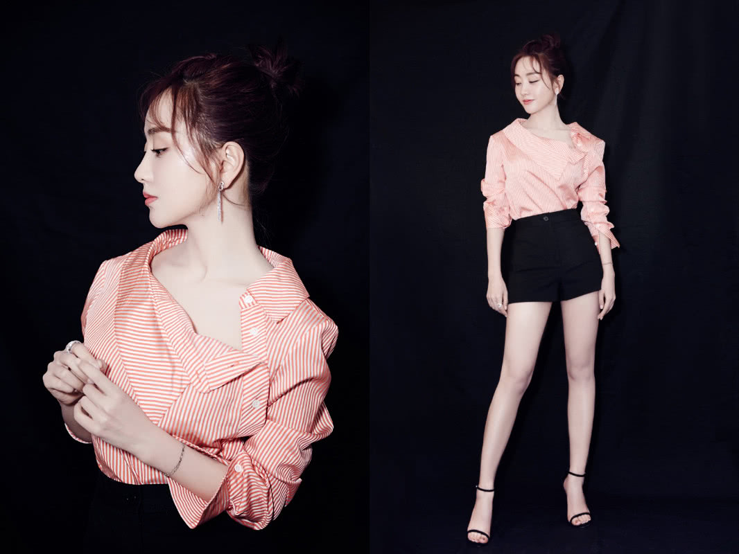 瘦了之后的于正向杨蓉炫耀网友可身穿粉衣的杨蓉似仙女