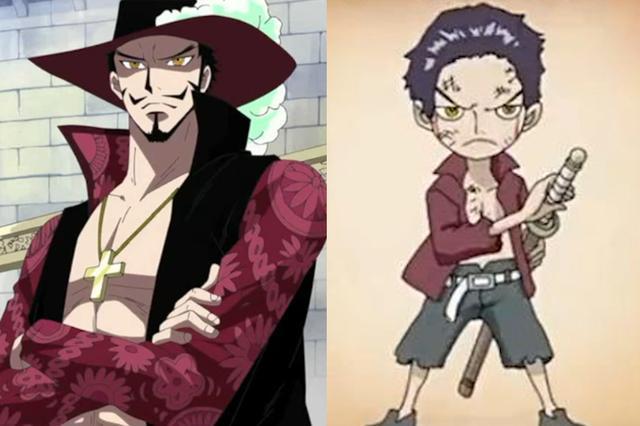 盘点海贼王七武海小时候的样子女帝最可爱鹰眼最帅气