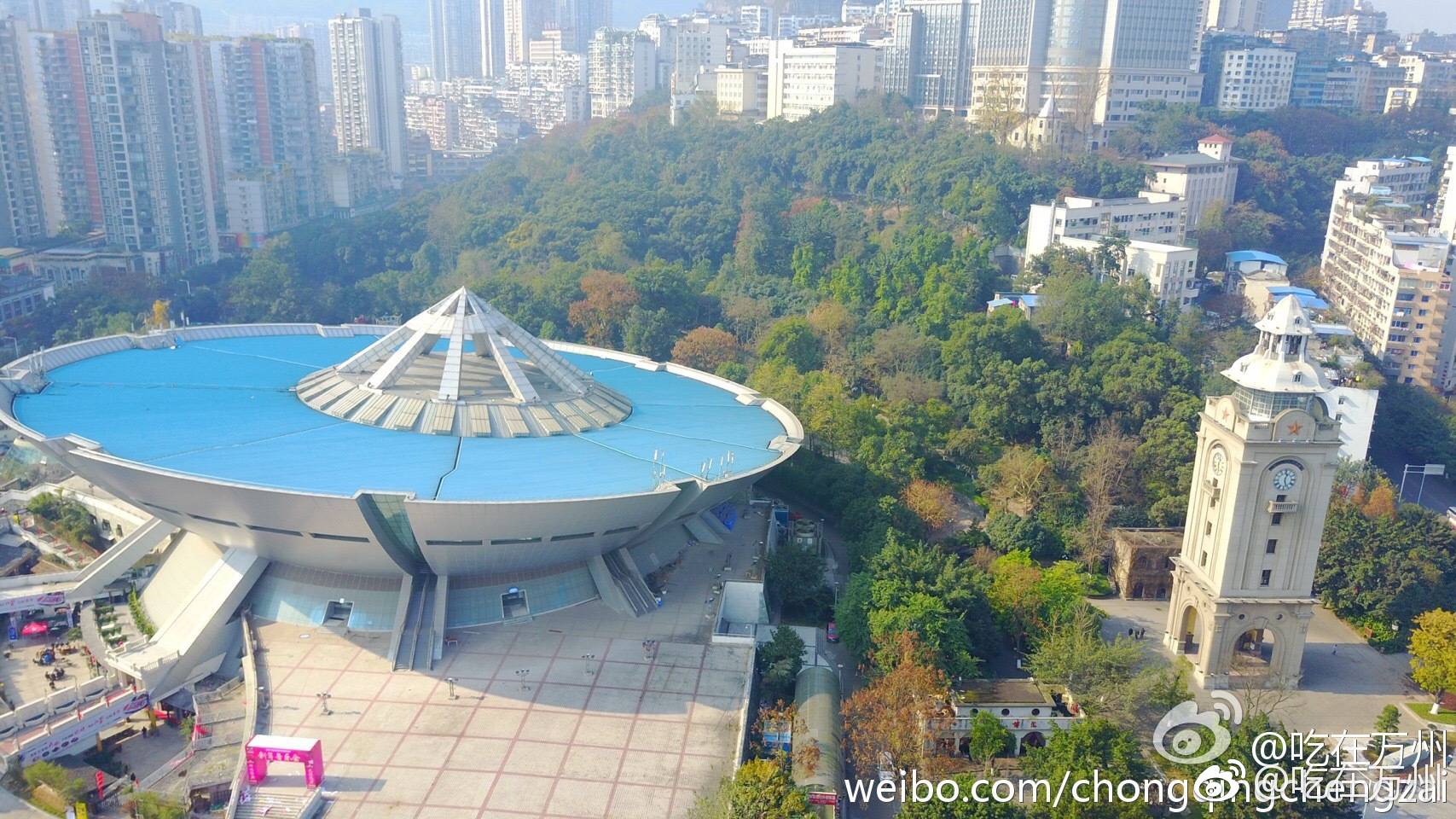 一组航拍万州美景图|万州|三峡|体育馆_新浪新闻