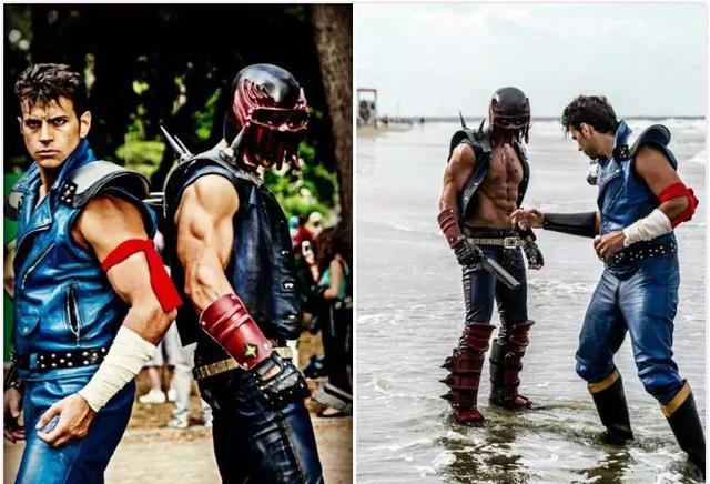 来看看辣眼睛的北斗神拳真人cosplay