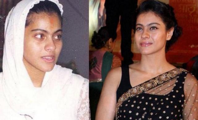 摄影师记录了印度女星化妆前后的对比照,看完确实不可思议