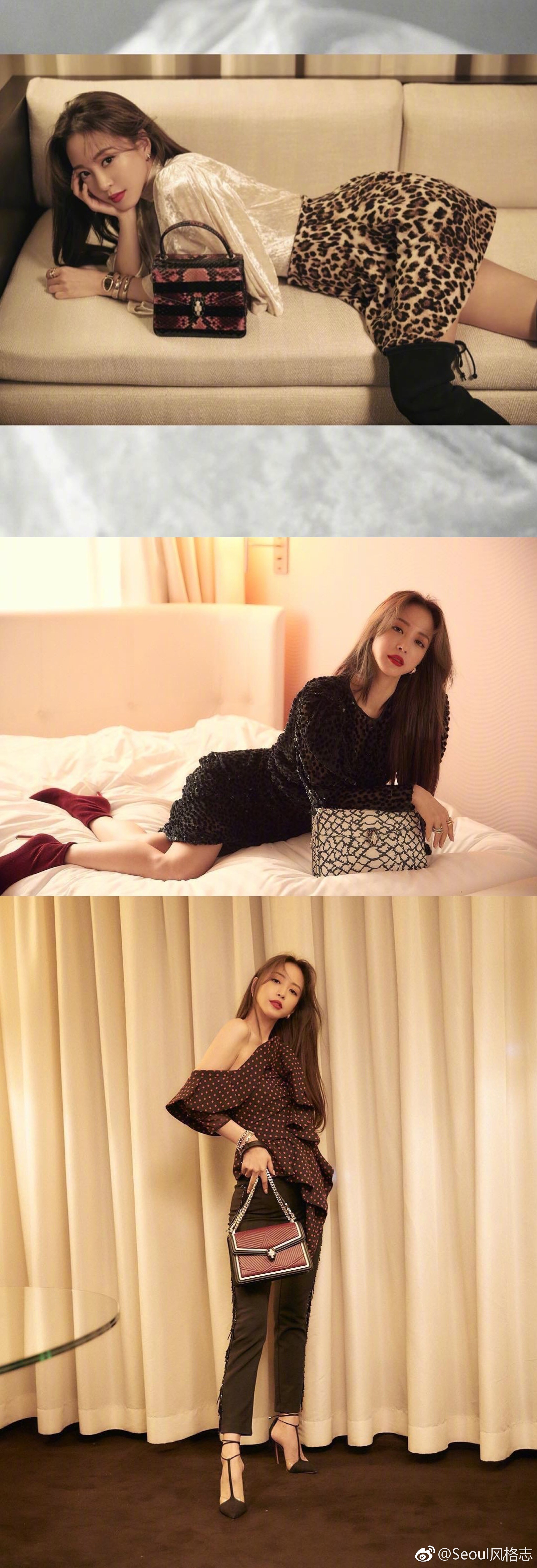 什么发色都能轻松驾驭的top级美人韩艺瑟,不管是身材还是衣品都一直