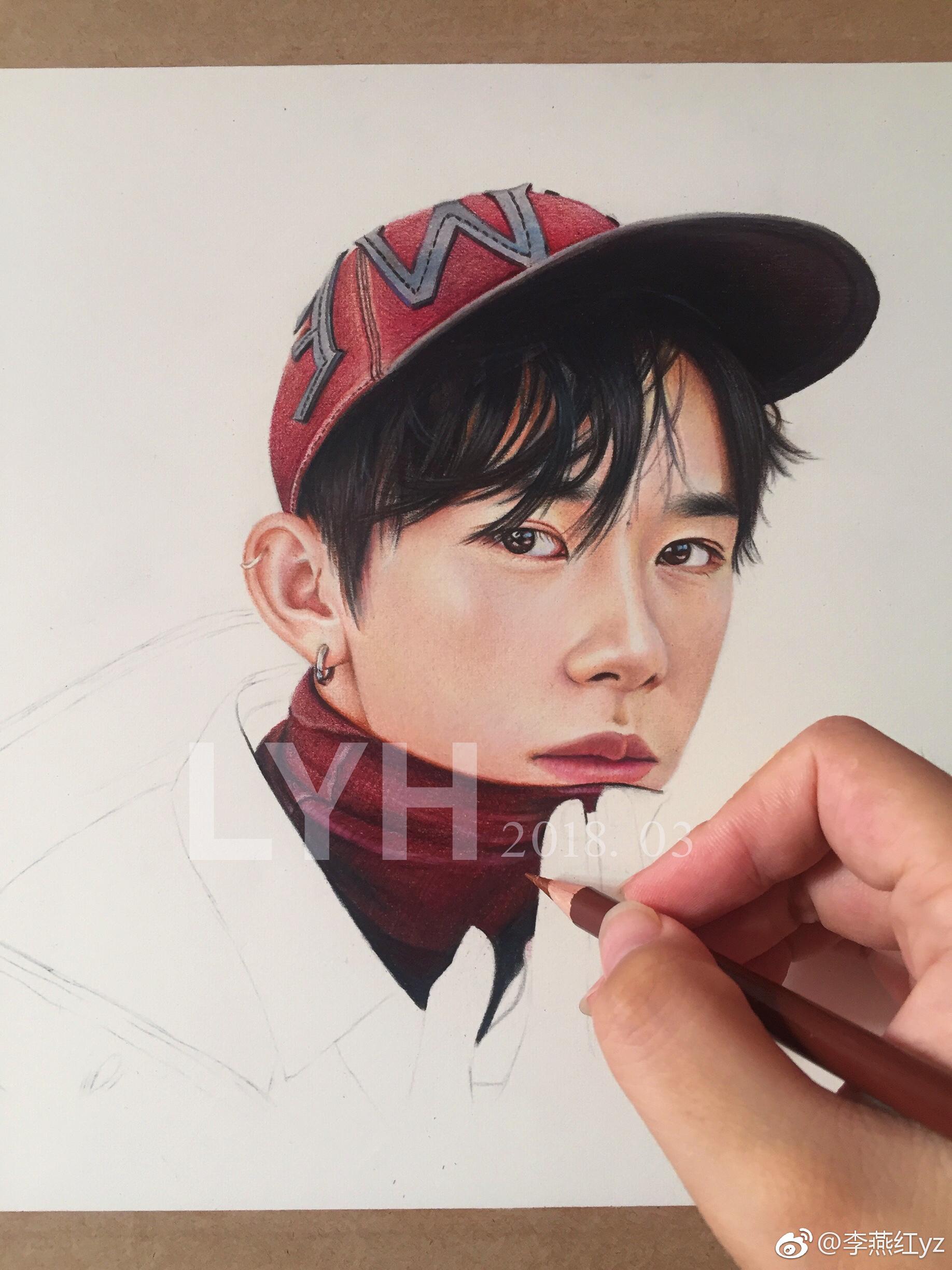 易烊千玺 (霹雳马彩铅获多福细纹纸) 投稿