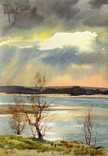 俄罗斯画家pugachev pauls风景水彩画作品选集
