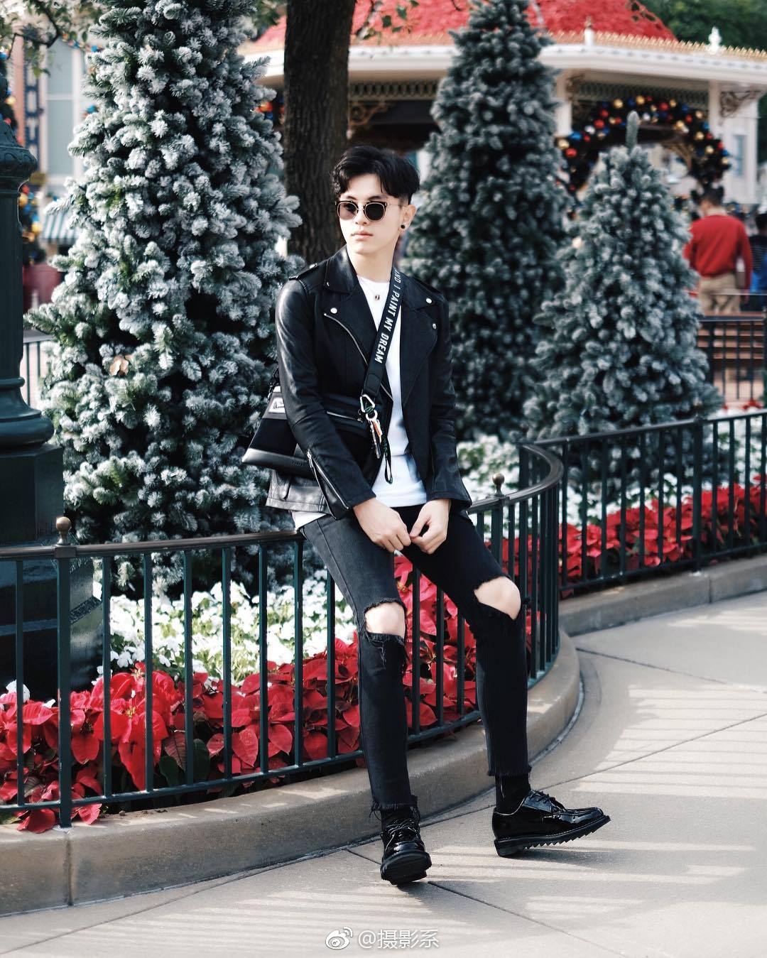 男生坐着拍,也能很好看