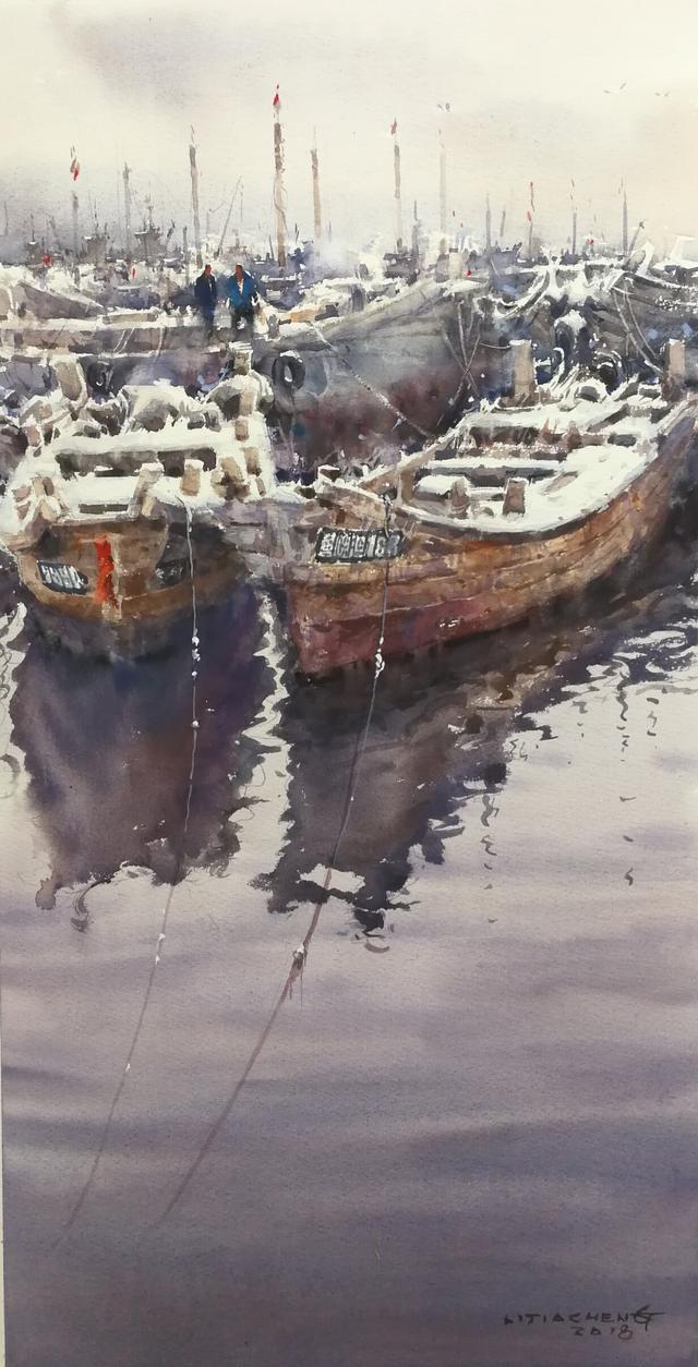 《阳阳说画推介画家》青岛,李家成水彩作品欣赏