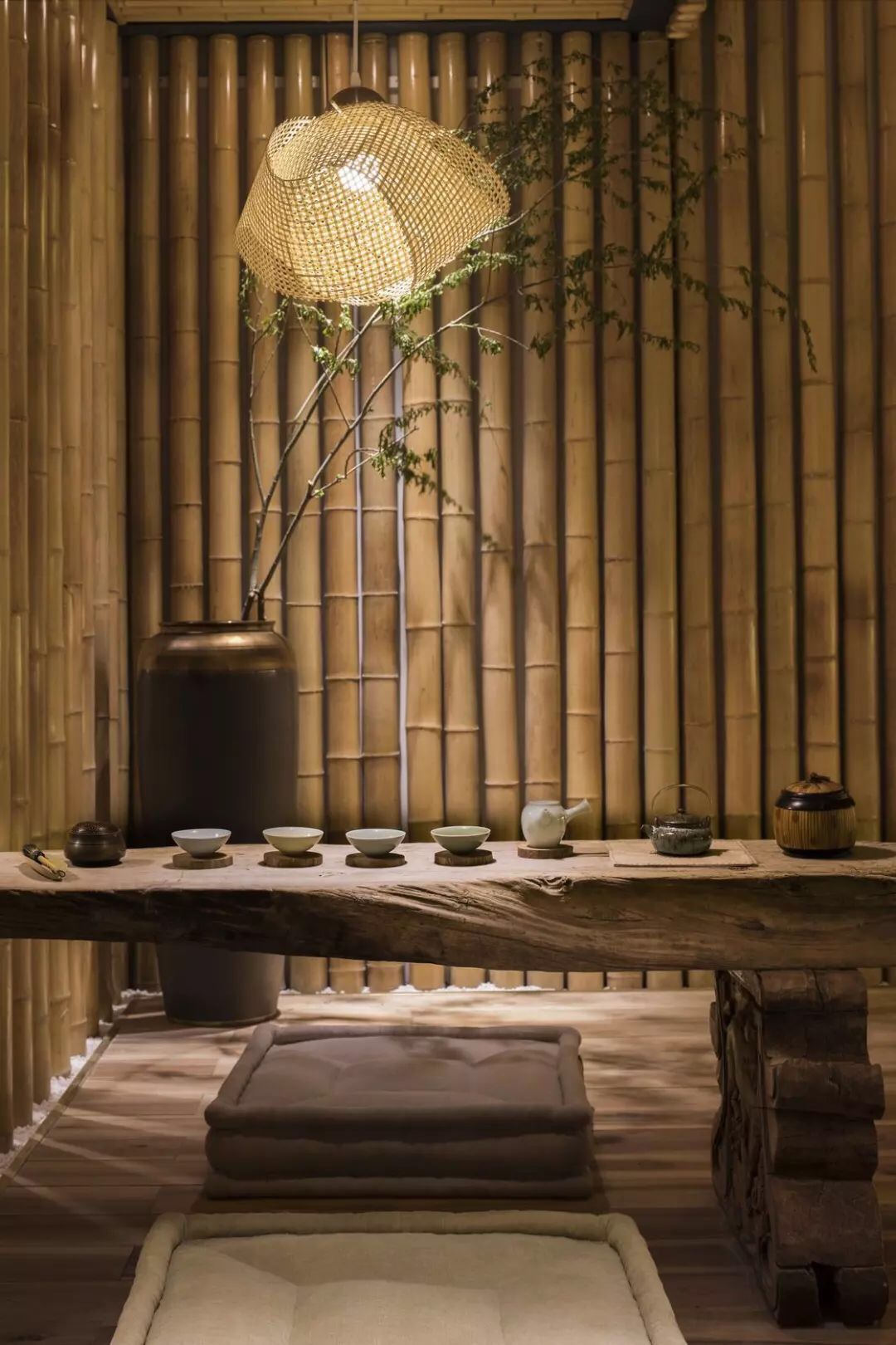 刘赛文竹艺间自然光影原生毛竹纯生态住宅