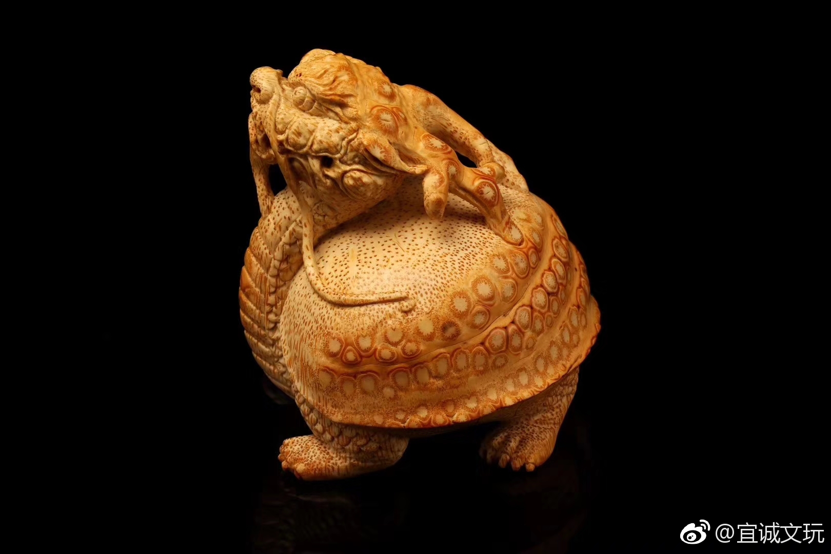 竹雕龙龟