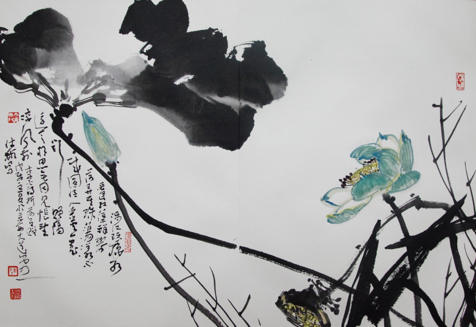 书画欣赏|陈仕彬先生近作《荷花小品》系列|荷花小品|陈仕彬|书画