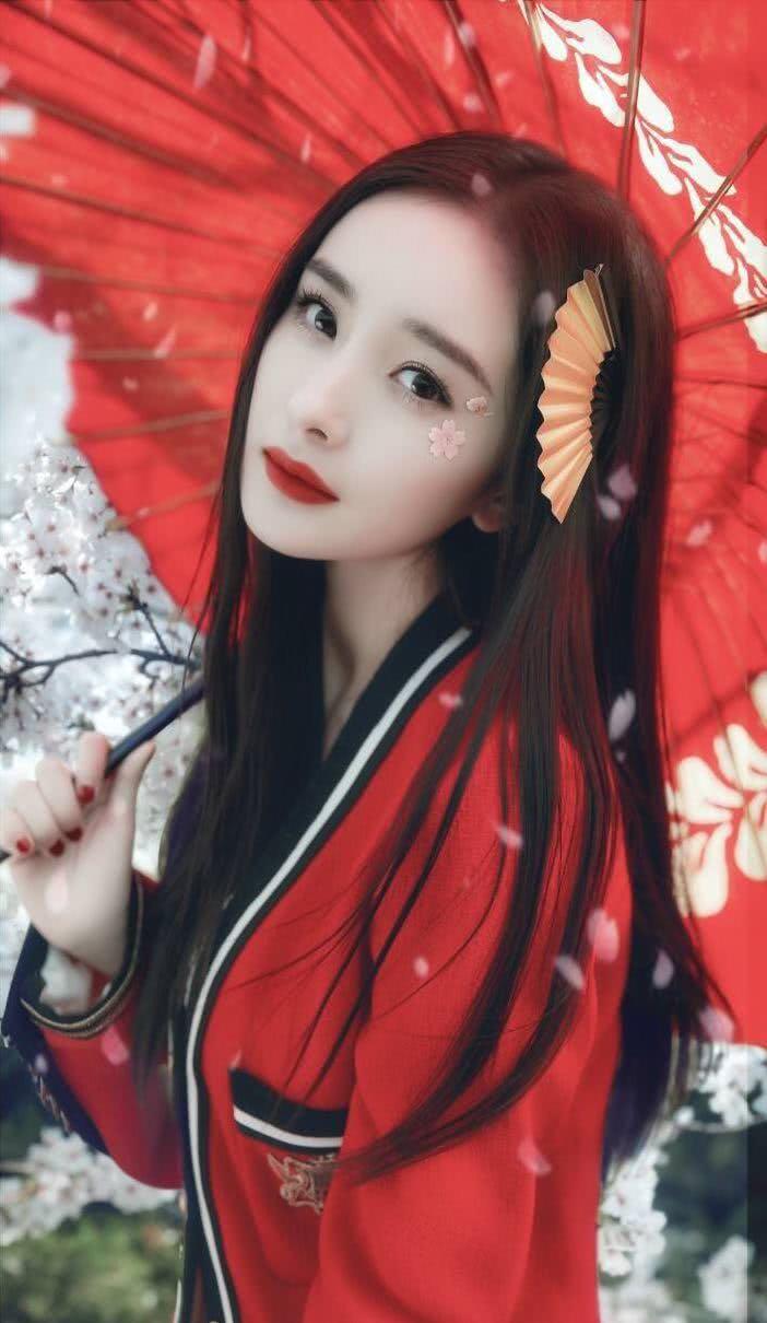 杨幂日本写真终于出炉和服樱花美成妖精