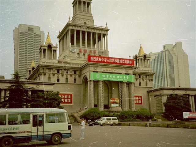 上海旧影1990年第11届亚运会期间街拍