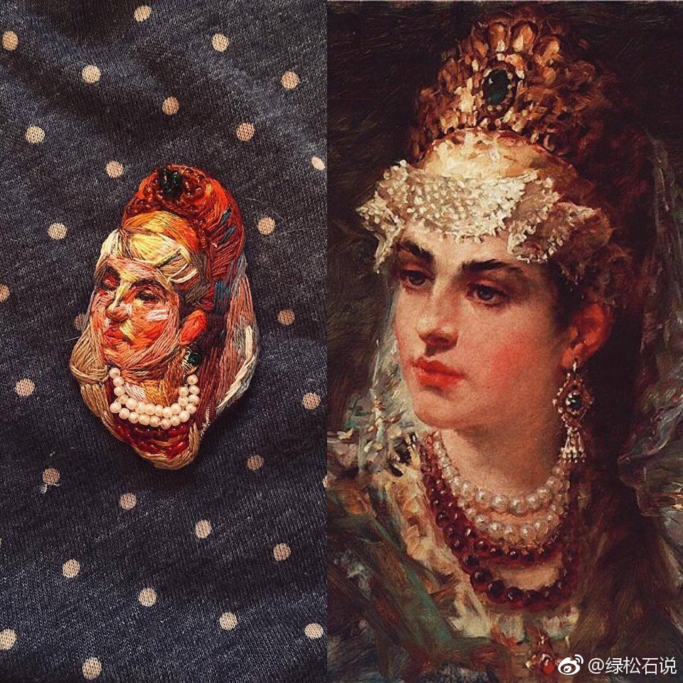 匠人之心 · 细节之美fistashka.art 刺绣肖像