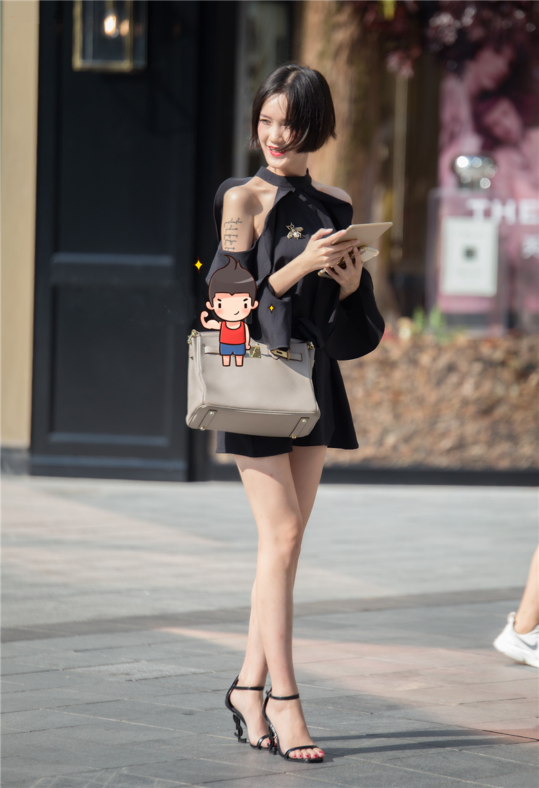 街拍联盟青春靓丽见了就心动的气质短发美女